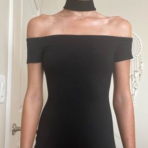 GUESS Black Bandage Choker Dress Cocktail Party